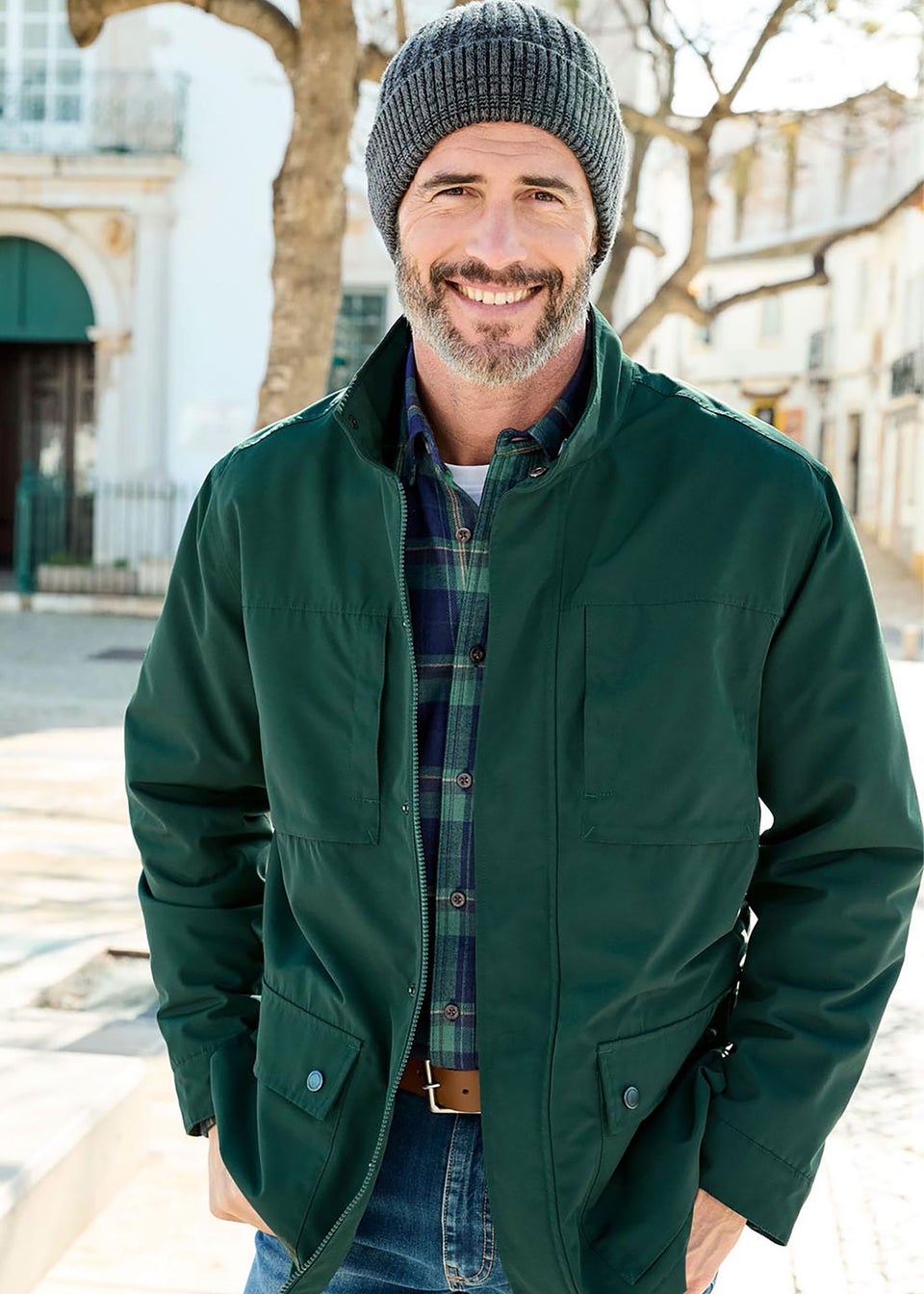 Cotton Traders Highland Green Bakewell Fleece Lined Waterproof Jacket