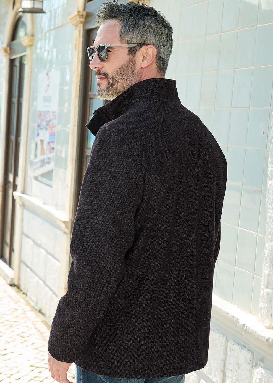 Cotton Traders Coal Smart Brushed Wool Touch Coat