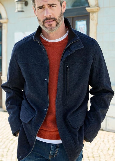 Cotton Traders Twilight Smart Brushed Wool Touch Coat