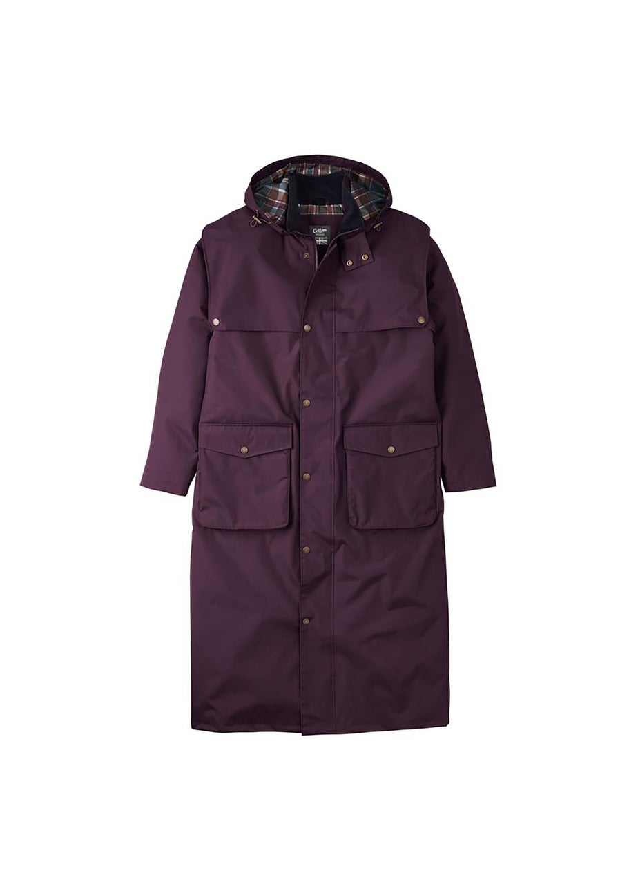 Cotton Traders Blackberry Windermere Waterproof Coat 50"