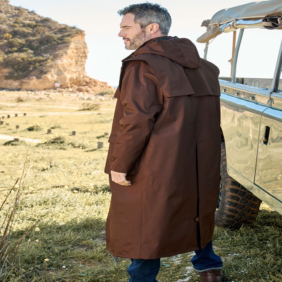Cotton Traders Dark Nutmeg Windermere Waterproof Coat 50"