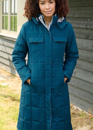 Cotton Traders Jade Long Padded Hooded Coat