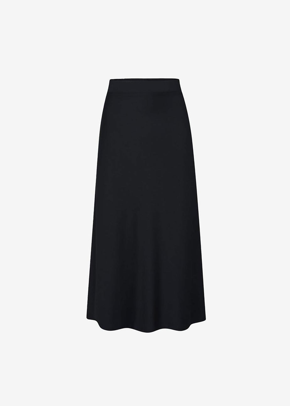 Cotton Traders Black Pull On Jersey Maxi Skirt