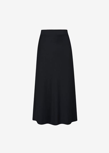 Cotton Traders Black Pull On Jersey Maxi Skirt
