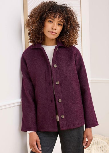Cotton Traders Merlot Fleece Jacket