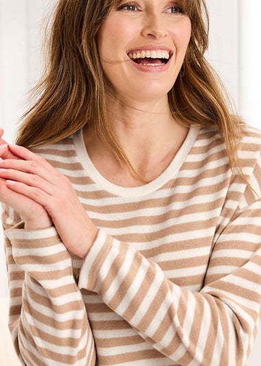 Cotton Traders Ivory Supersoft PJ Set