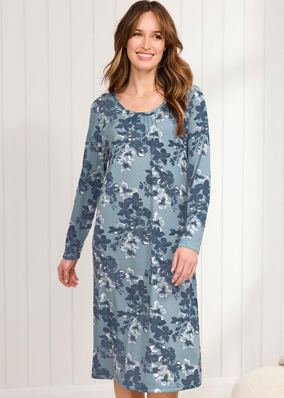 Cotton Traders Soft Spearmint 2 Pack Jersey Nightdresses