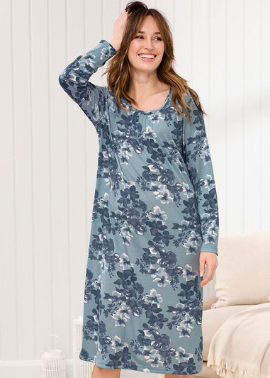 Cotton Traders Soft Spearmint 2 Pack Jersey Nightdresses