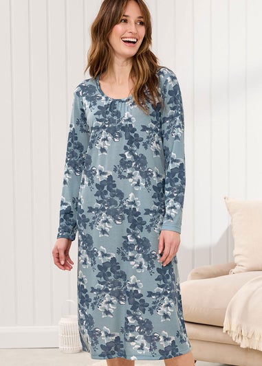 Cotton Traders Soft Spearmint 2 Pack Jersey Nightdresses