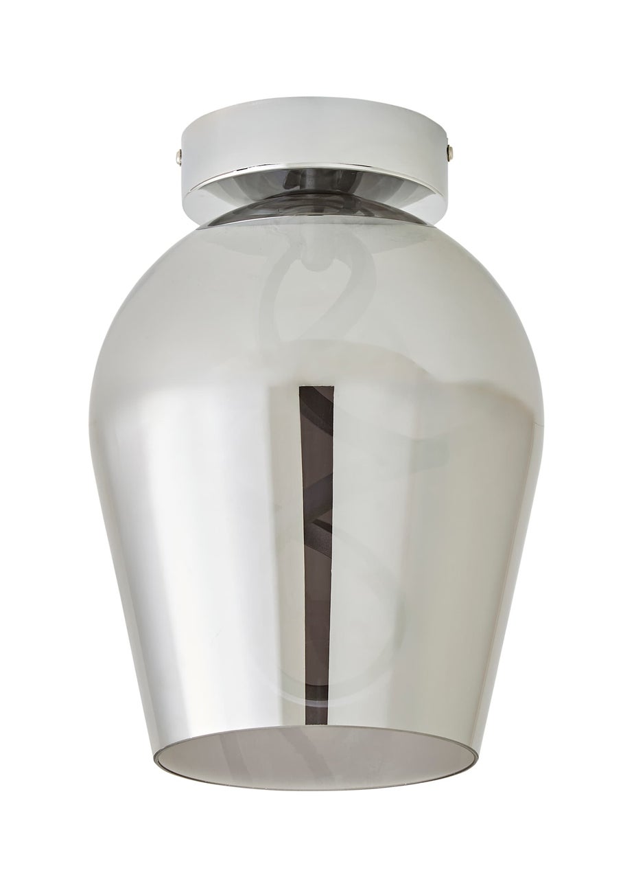 ValueLights Helix Smoked Glass Integrated LED Ceiling Light