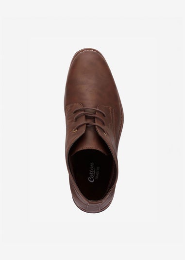 Cotton Traders Brown Lace Up Desert Boots