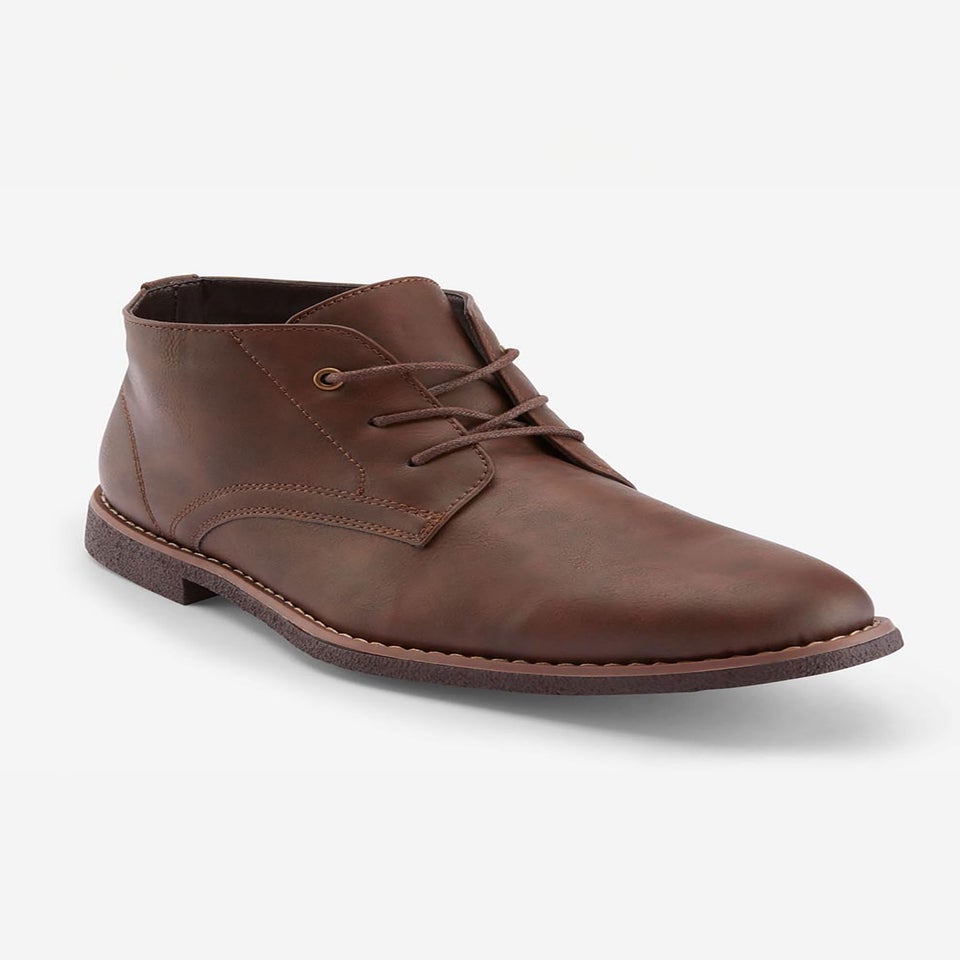Cotton Traders Brown Lace Up Desert Boots