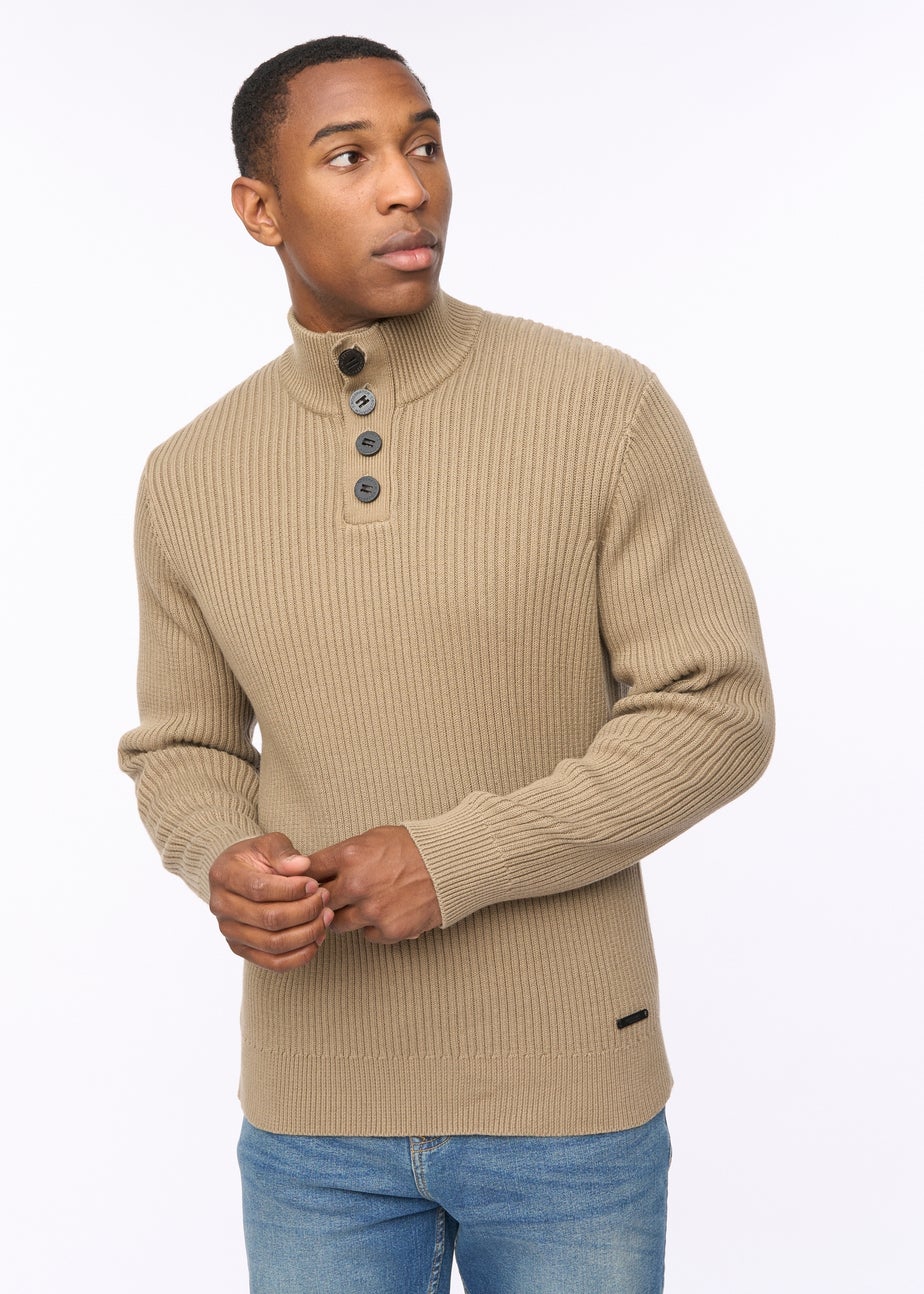 Crosshatch Taupe Wellburys Chunky Knit