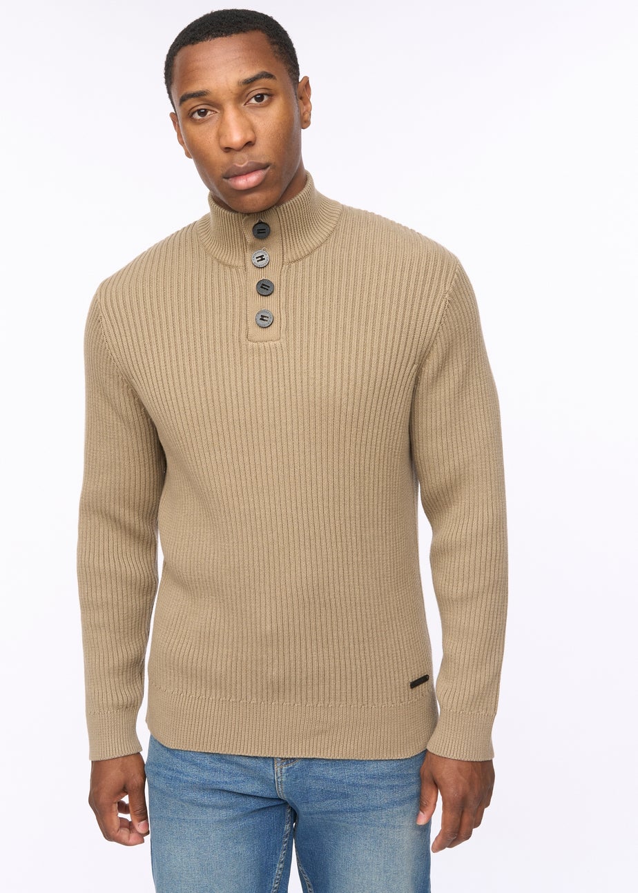 Crosshatch Taupe Wellburys Chunky Knit
