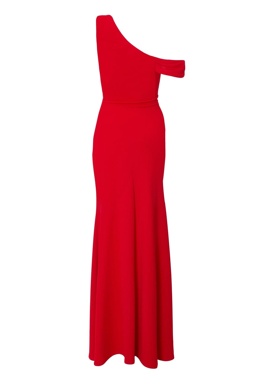Quiz Red Drop Sleeve Maxi Dress