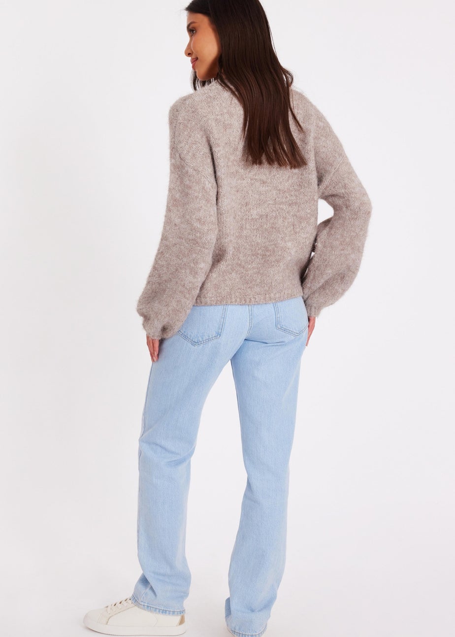 Quiz Stone Cherry Knit Jumper