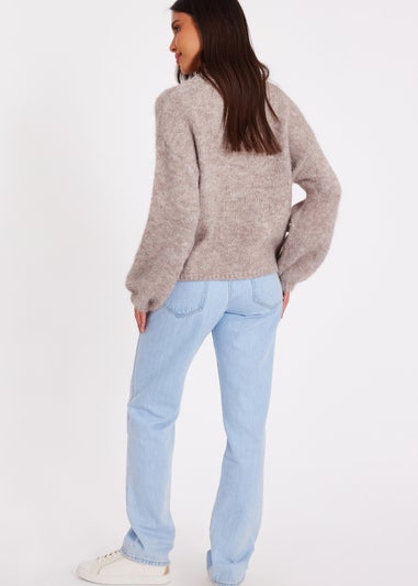 Quiz Stone Cherry Knit Jumper