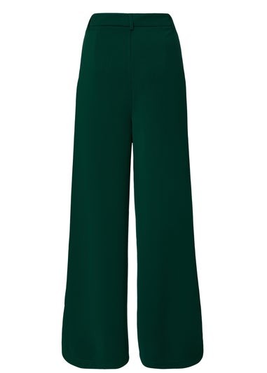 Quiz Green Wide Leg Trousers