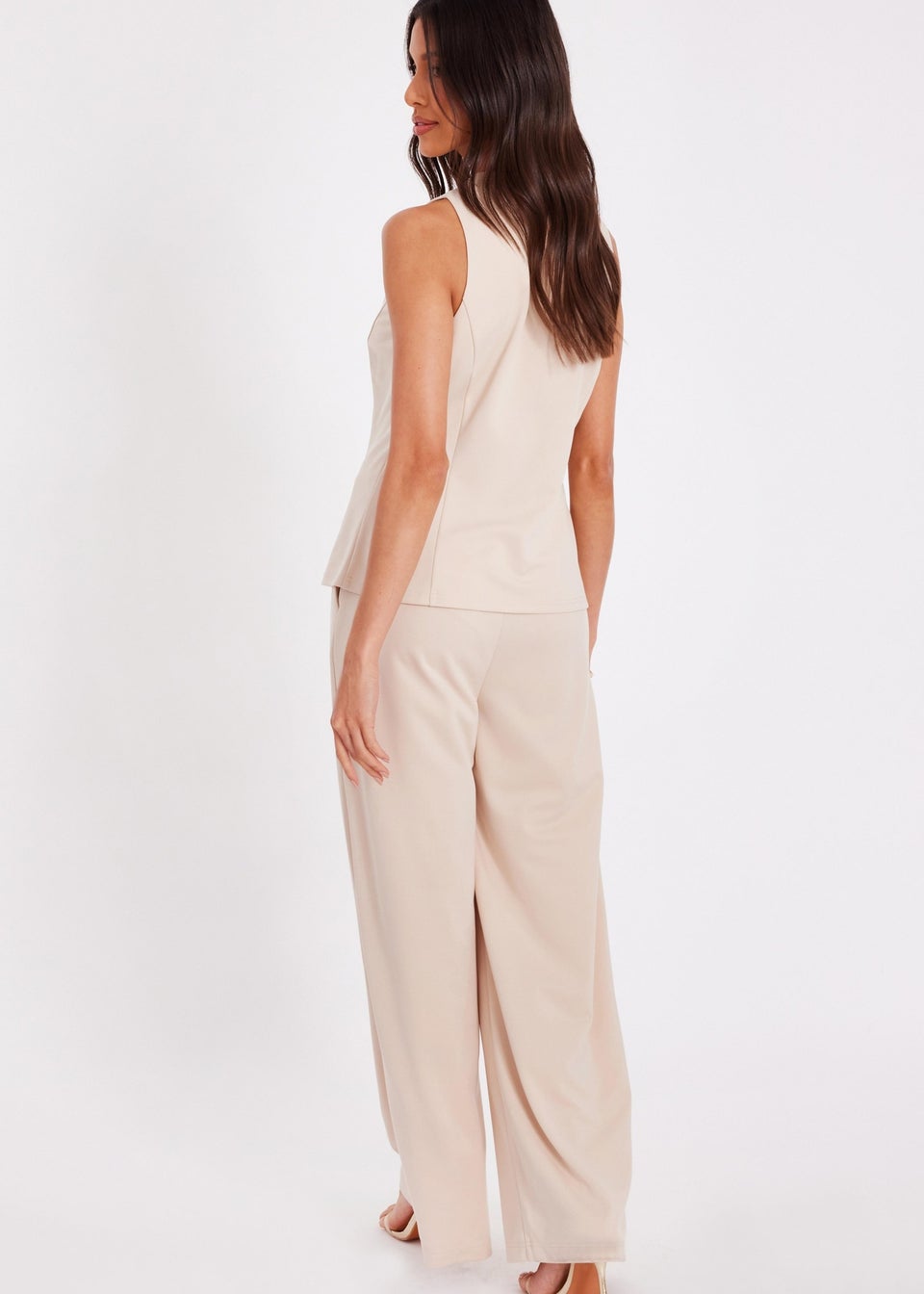 Quiz Stone Wide Leg Trousers