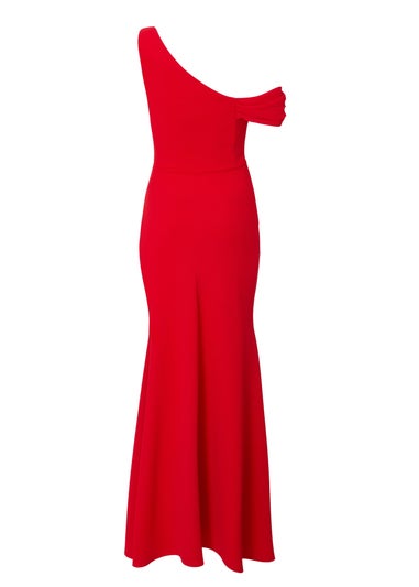 Quiz Red Petite Drop Sleeve Maxi Dress