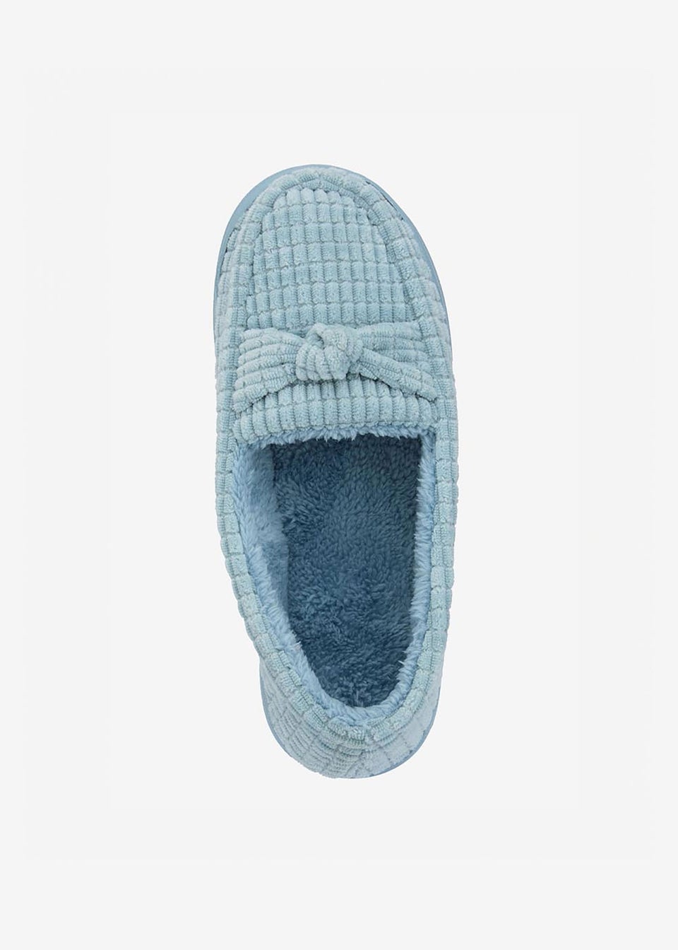 Cotton Traders Blue Haze Knot Cord Slippers