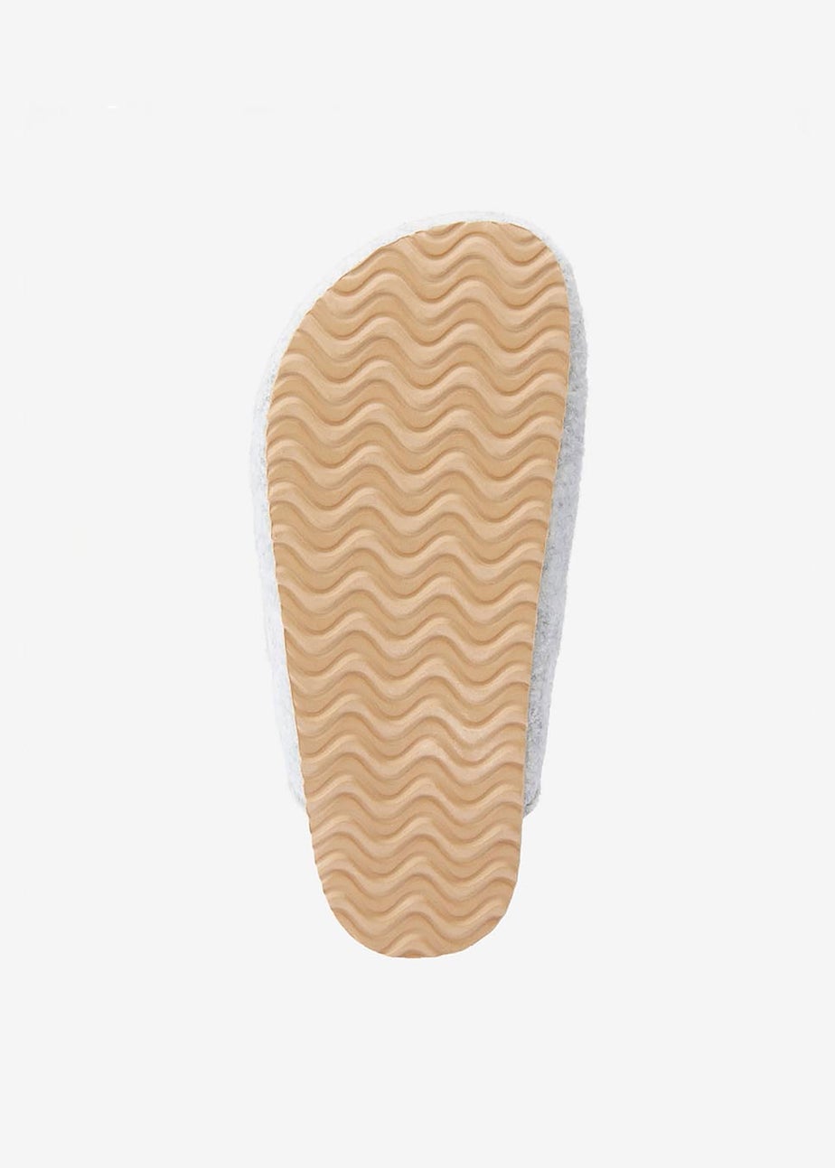 Cotton Traders Grey Clog Slippers