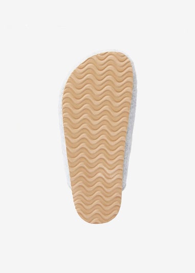 Cotton Traders Grey Clog Slippers