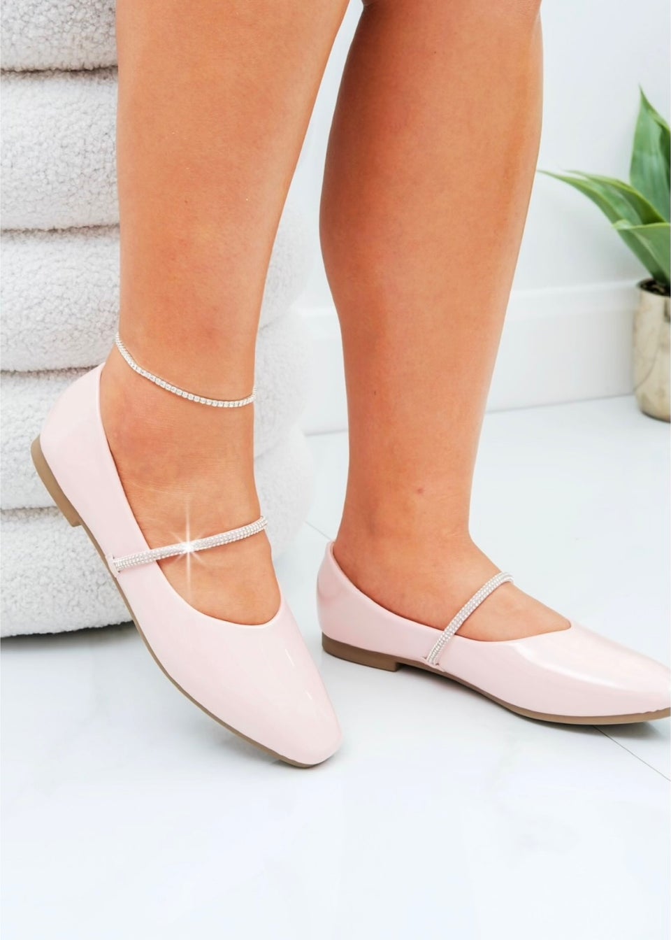 Love Lemonade Pink Crystal Belle Dolly Shoes
