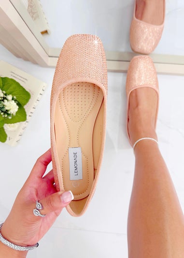 Love Lemonade Pink Crystal Twinkle Dolly Shoes