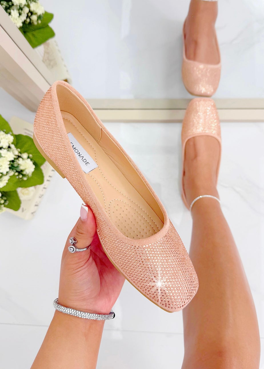 Love Lemonade Pink Crystal Twinkle Dolly Shoes