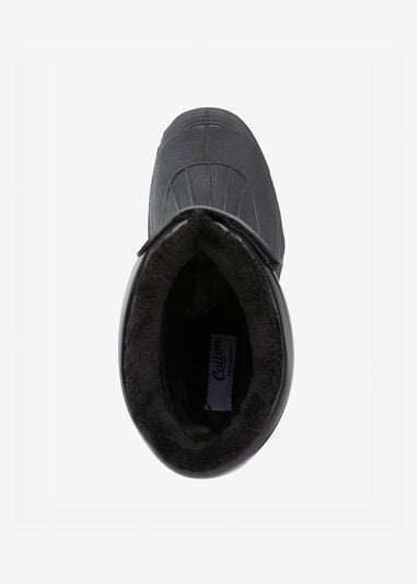 Cotton Traders Black Waterproof Highland Boots