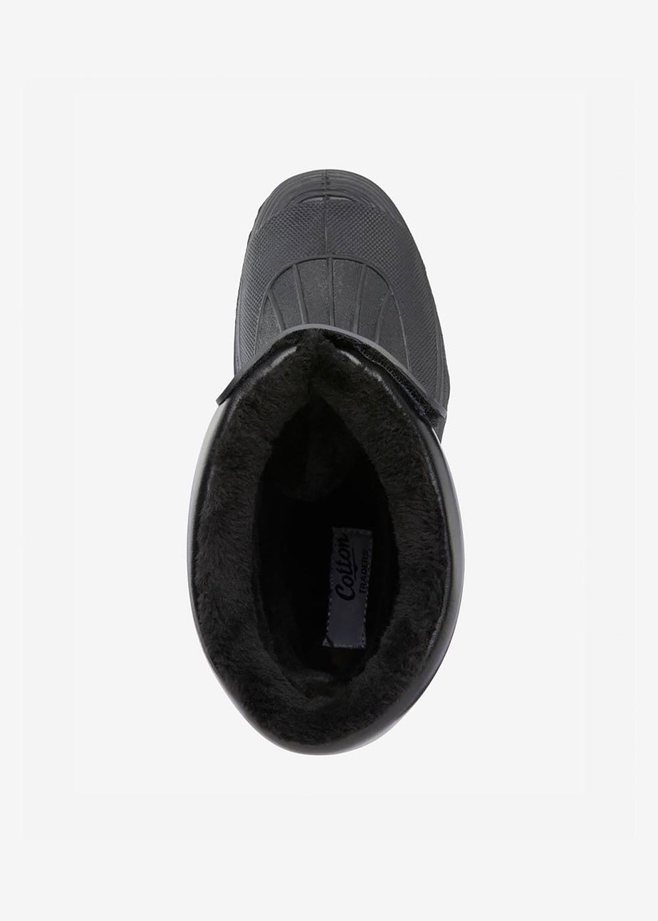 Cotton Traders Black Waterproof Highland Boots