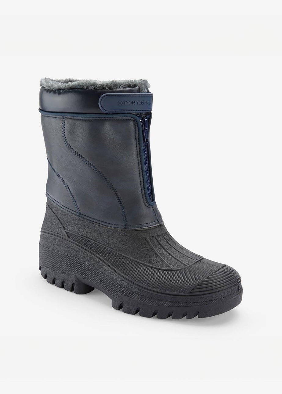 Cotton Traders Pastel Blue Waterproof Highland Boots