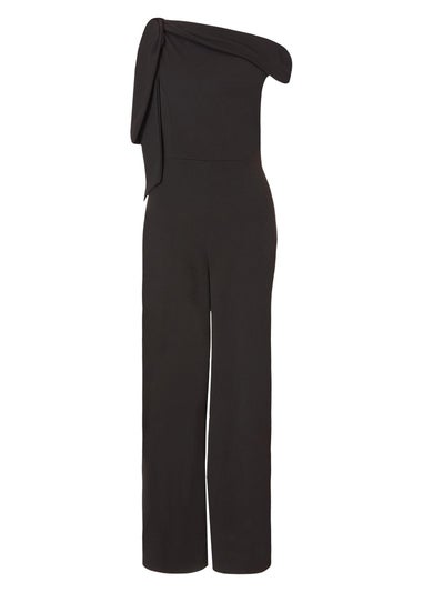 Quiz Black Tie Sleeve Jumpsuit