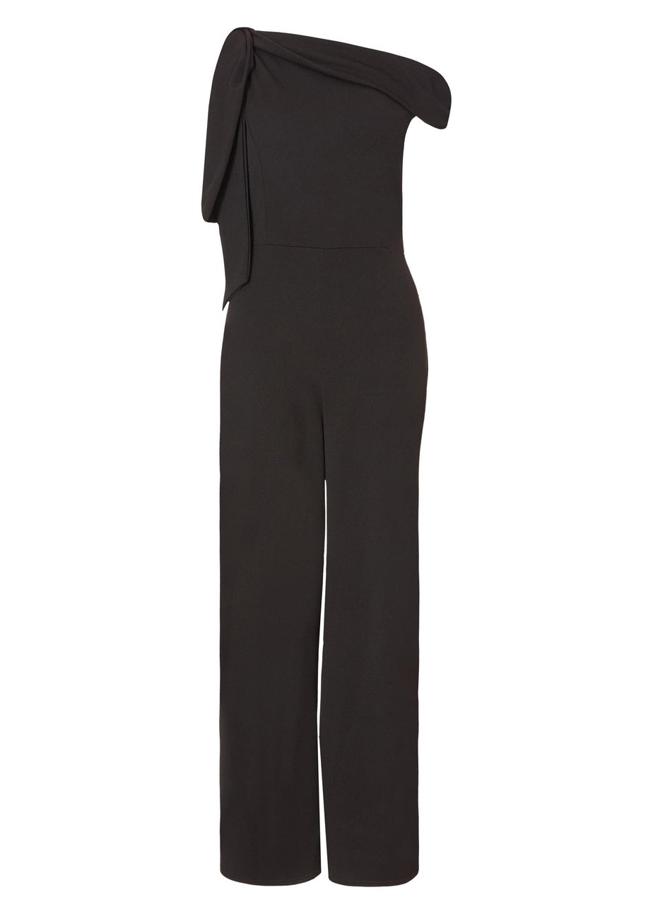 Quiz Black Tie Sleeve Jumpsuit