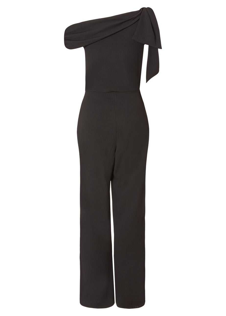 Quiz Black Tie Sleeve Jumpsuit