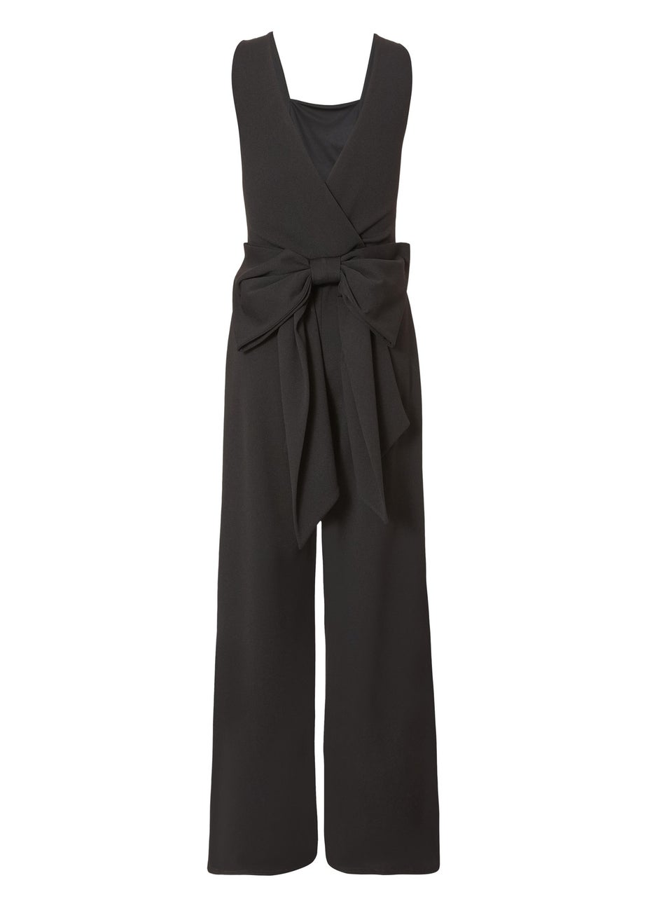 Quiz Black Bow Back Jumpsuit