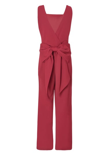 Quiz Red Bow Back Jumpsuit