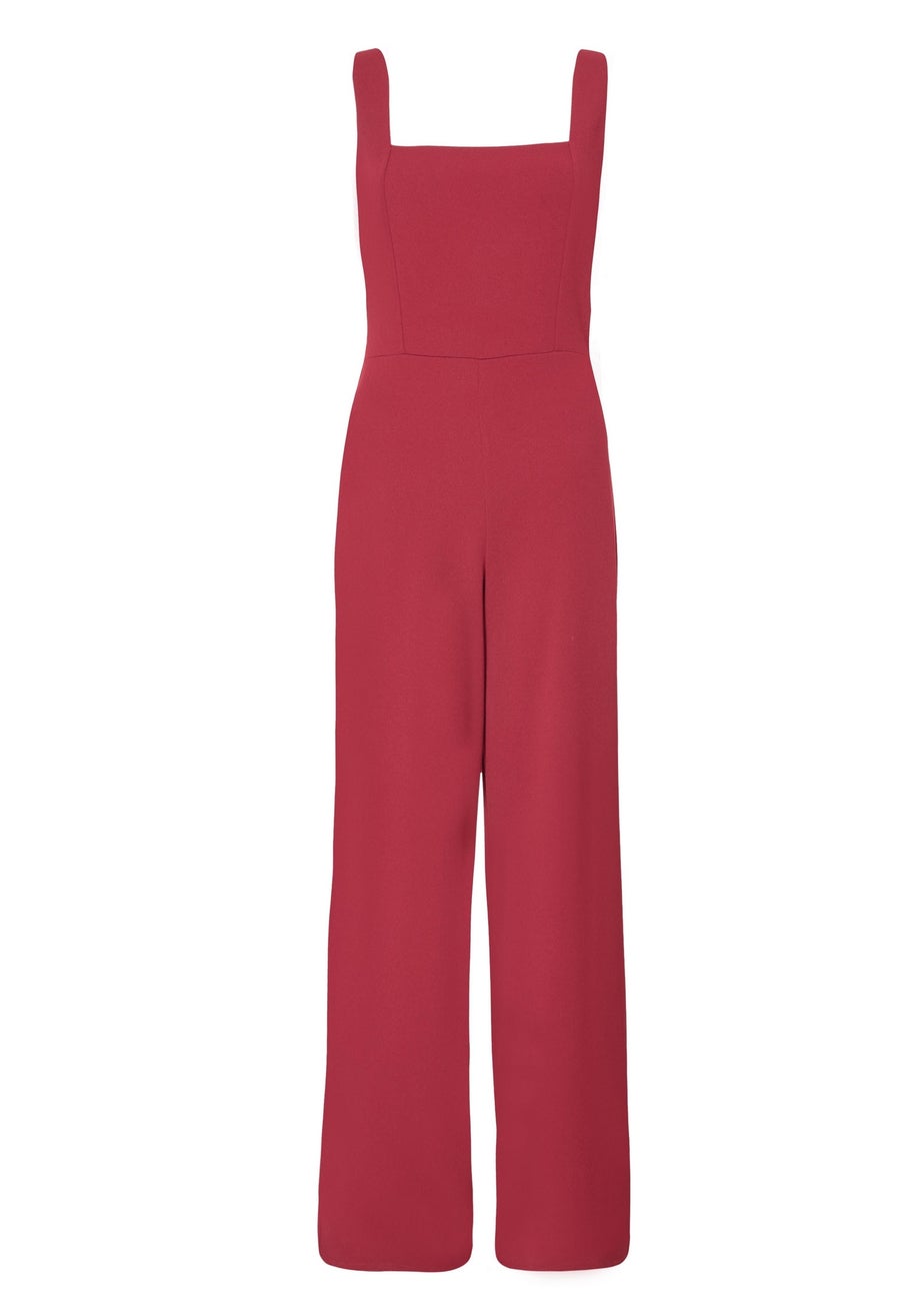 Quiz Red Bow Back Jumpsuit