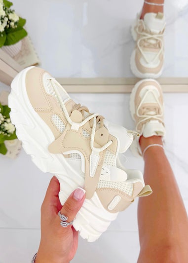 Love Lemonade Nude Power Play Trainers