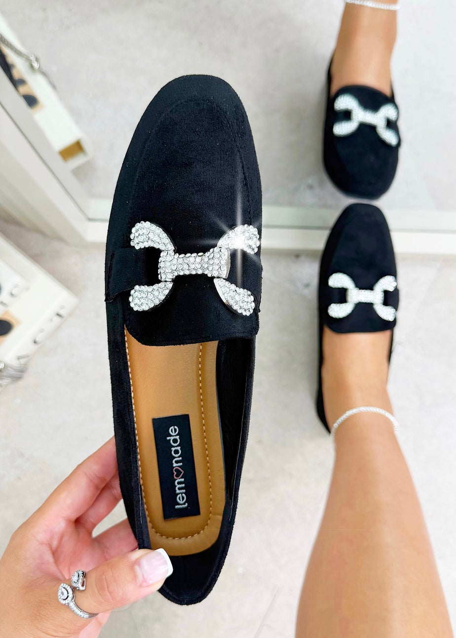 Love Lemonade Black Crystal Diamond Dusk Loafer