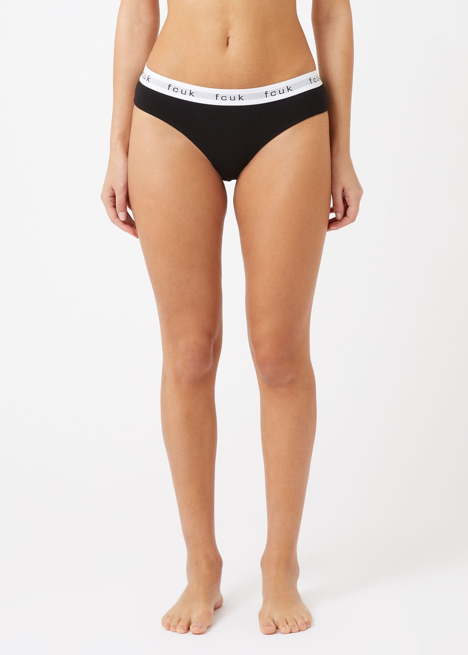 French Connection White 7 Pack Cotton Ladies Briefs