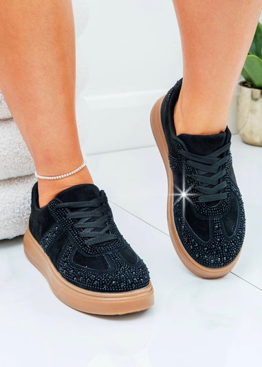 Love Lemonade Black Crystal Sprinkle Dash Trainers