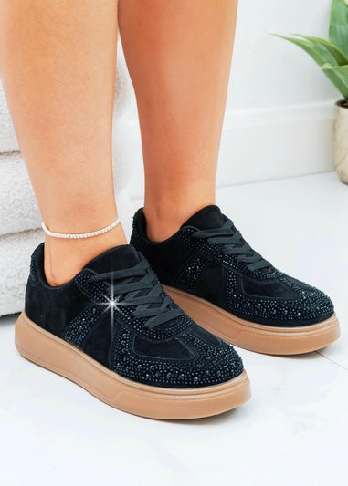 Love Lemonade Black Crystal Sprinkle Dash Trainers
