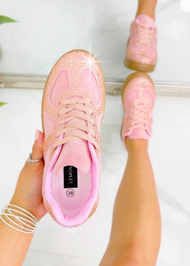 Love Lemonade Pink Crystal Sprinkle Dash Trainers