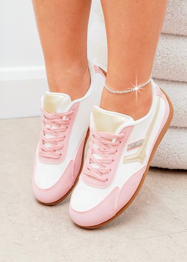 Love Lemonade Pink Sparkly Sugar Rush Trainers