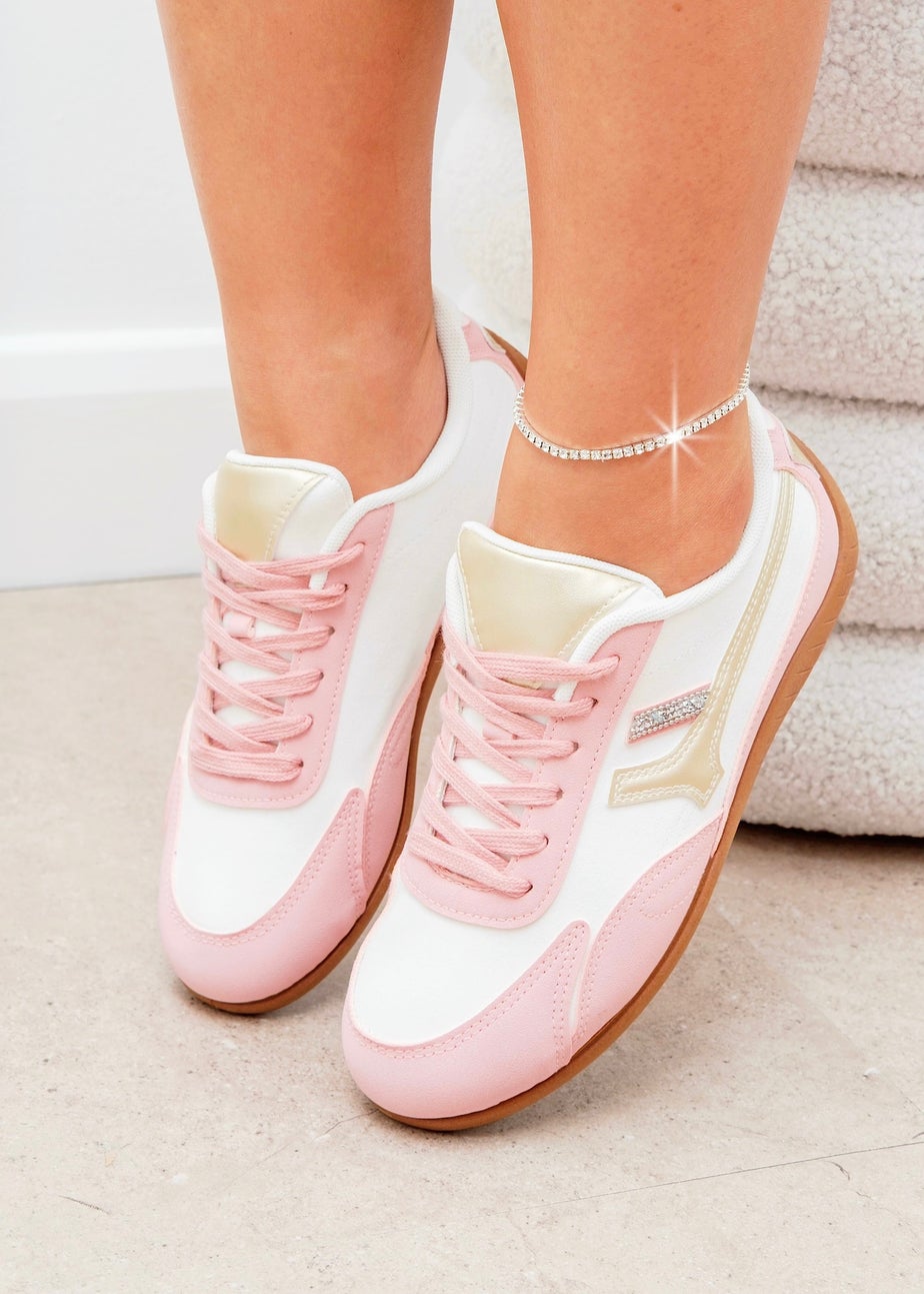 Love Lemonade Pink Sparkly Sugar Rush Trainers