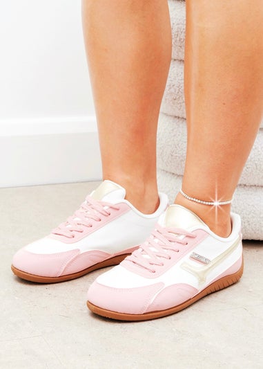Love Lemonade Pink Sparkly Sugar Rush Trainers