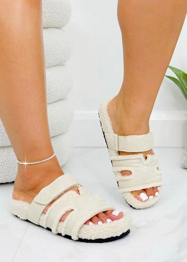 Love Lemonade Nude Snuggle Chic Slipper Sliders