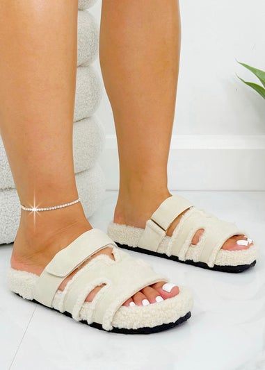 Love Lemonade Nude Snuggle Chic Slipper Sliders